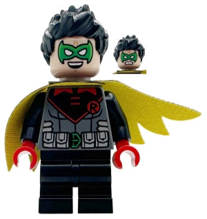 SH1079 Robin - Green Mask, Red Hands, Black Medium Legs