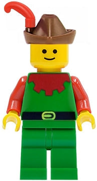 CAS139 Forestman - Red, Brown Hat, Red Feather