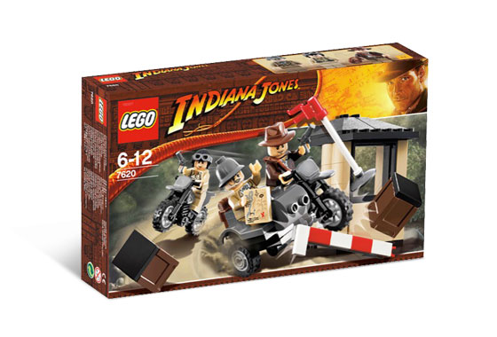 7620 Indiana Jones Motorcycle Chase (Retired) (Certified Complete)