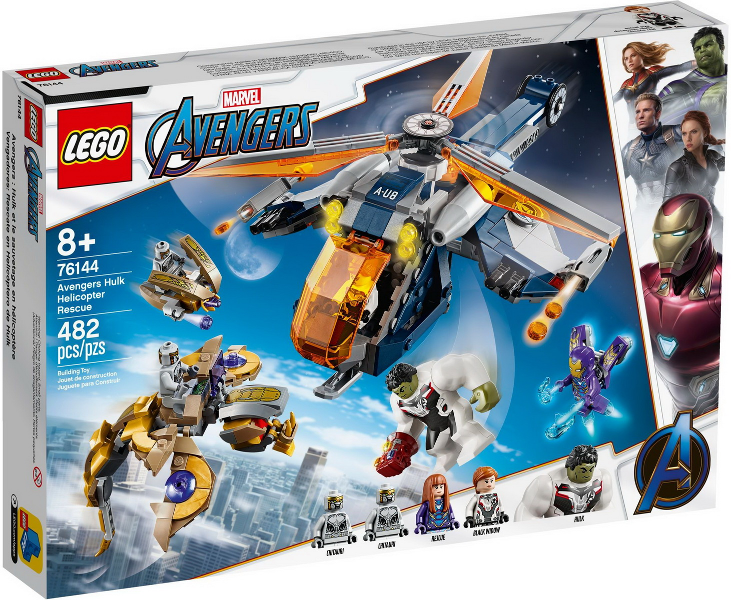 76144 LEGO Marvel: Avengers Hulk Helicopter Rescue (Retired) (Certified Complete)