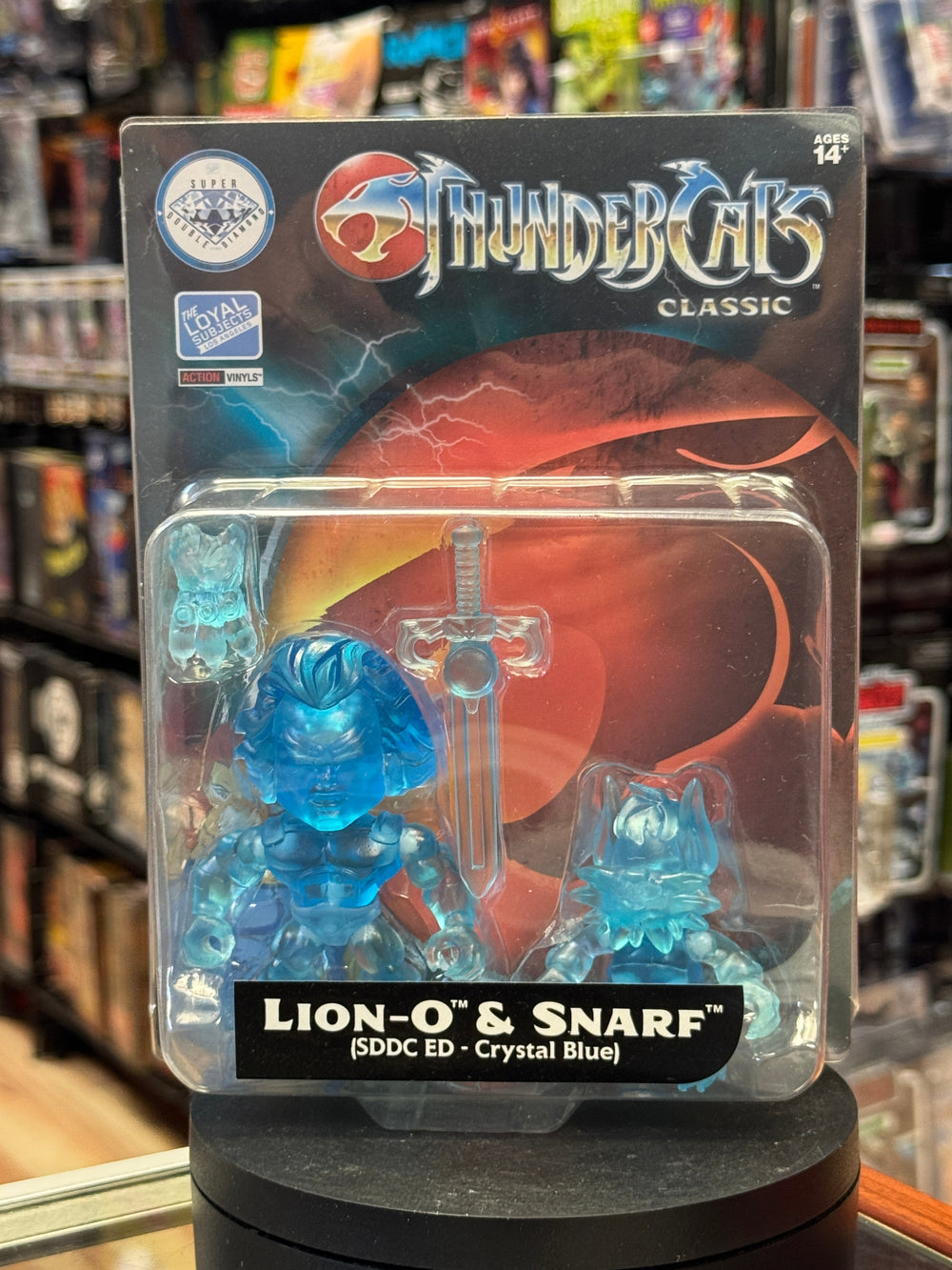 Translucent Lion-O & Snarf Crystal Blue (Thundercats, Loyal Subjects) **SDCC Exclusive**