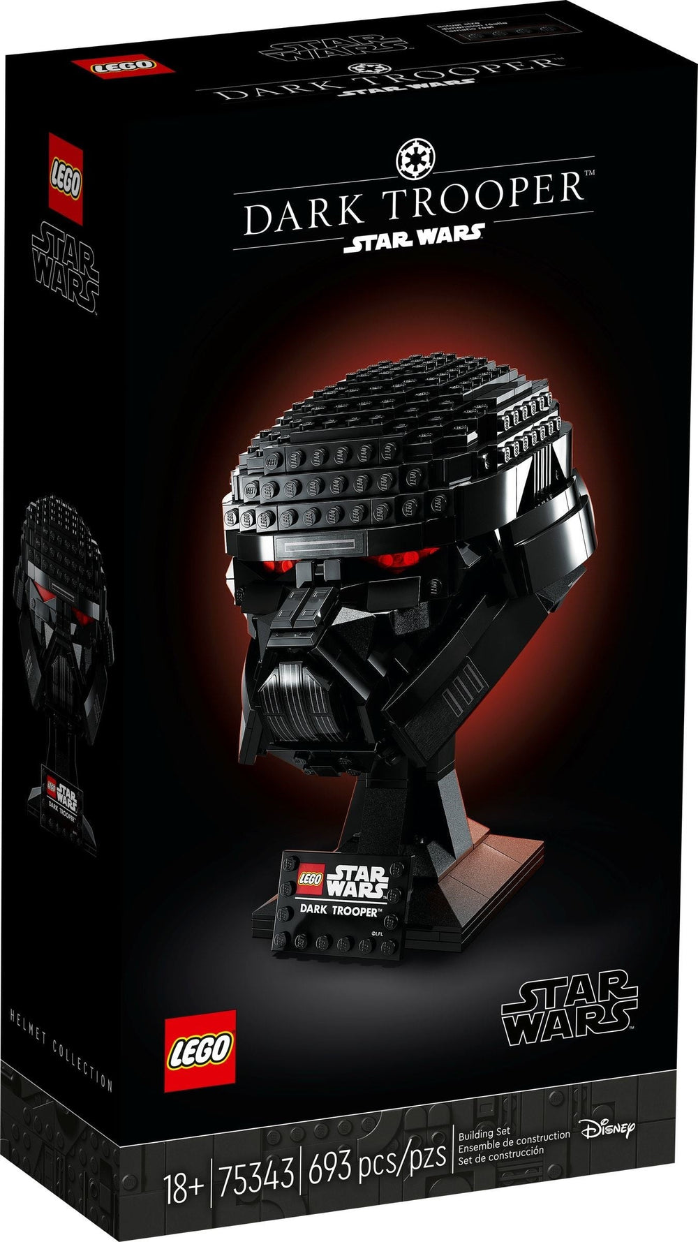 75343 Lego Star Wars Dark Trooper Helmet (Retired) (Certified Complete)