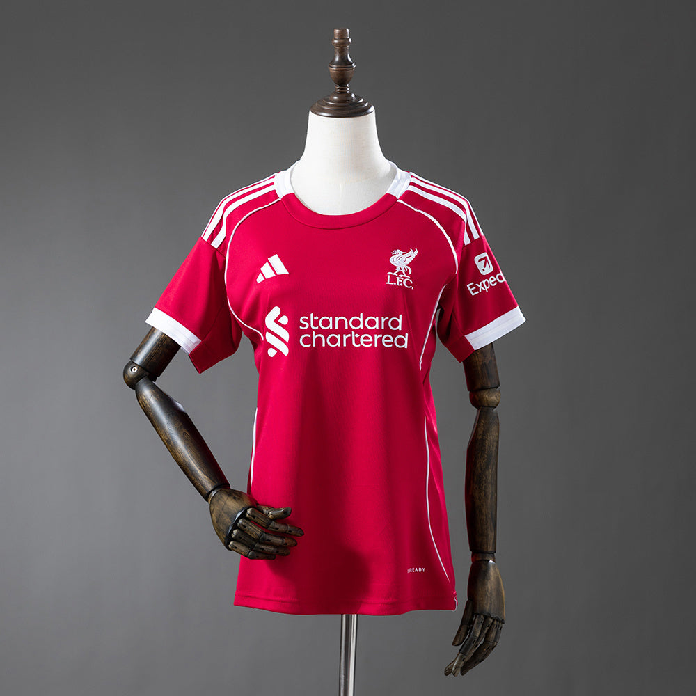 Women Liverpool Jersey 25/26 Home Football Kit Soccer