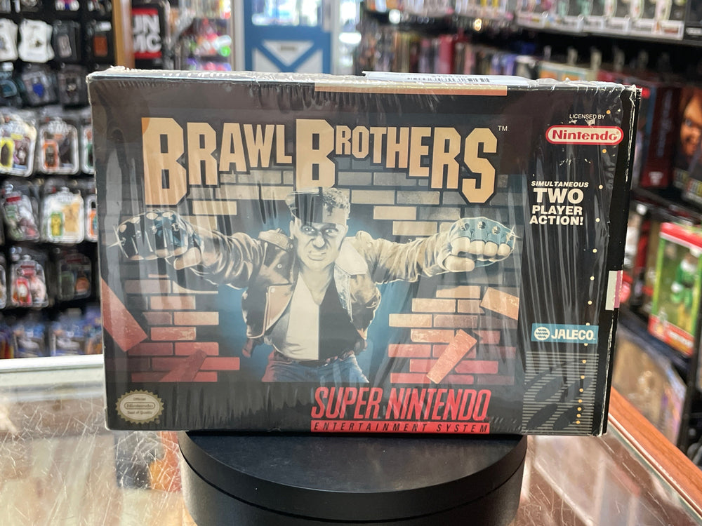 Brawl Brothers with Box & Manual (SNES Super Nintendo, Vintage Video Games) LOOSE