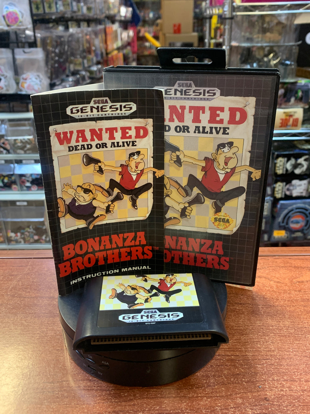 Bonanza Brothers: Wanted Dead or Alive (Sega Genesis, Vintage Video Games) COMPLETE