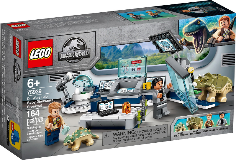 75939 Dr. Wu's Lab: Baby Dinosaurs Breakout (Retired) (New Sealed)