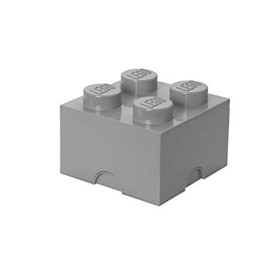 40030635 Lego Storage Brick Box 4 Stud, Gray