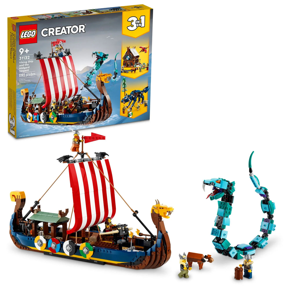 31132 Viking Ship and the Midgard Serpent (Certified Complete)