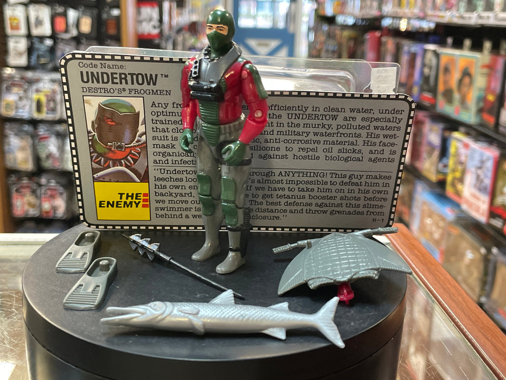 Undertow with File Card (Vintage GI Joe, Hasbro) **COMPLETE**