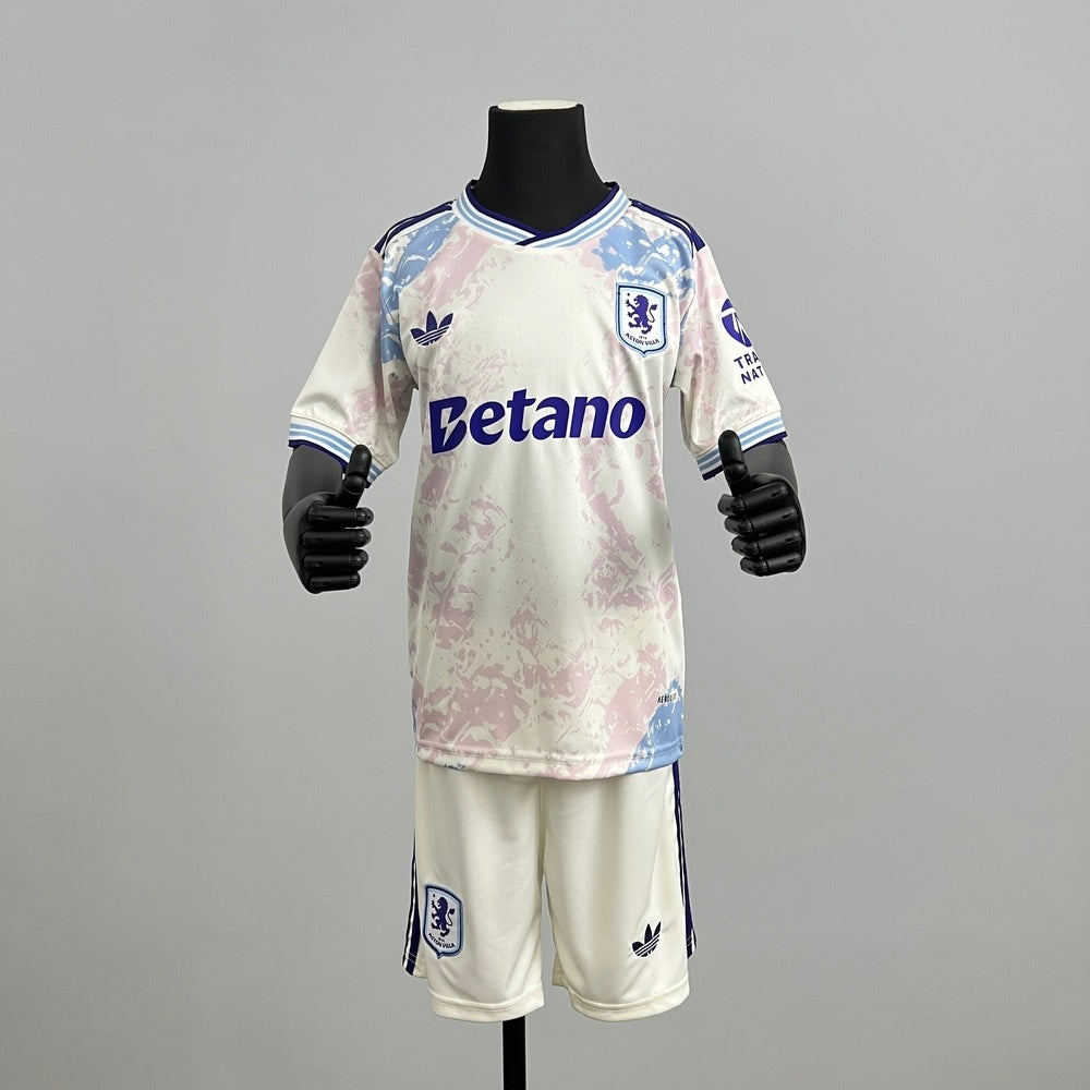 Kids Aston Villa Jersey 25/26 Third Football Kit Soccer