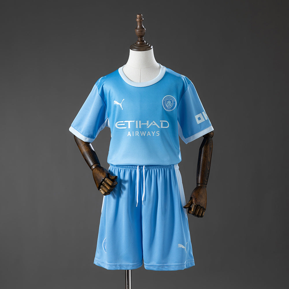 Kids Manchester City Home Jersey 2026-2027 Football Kit