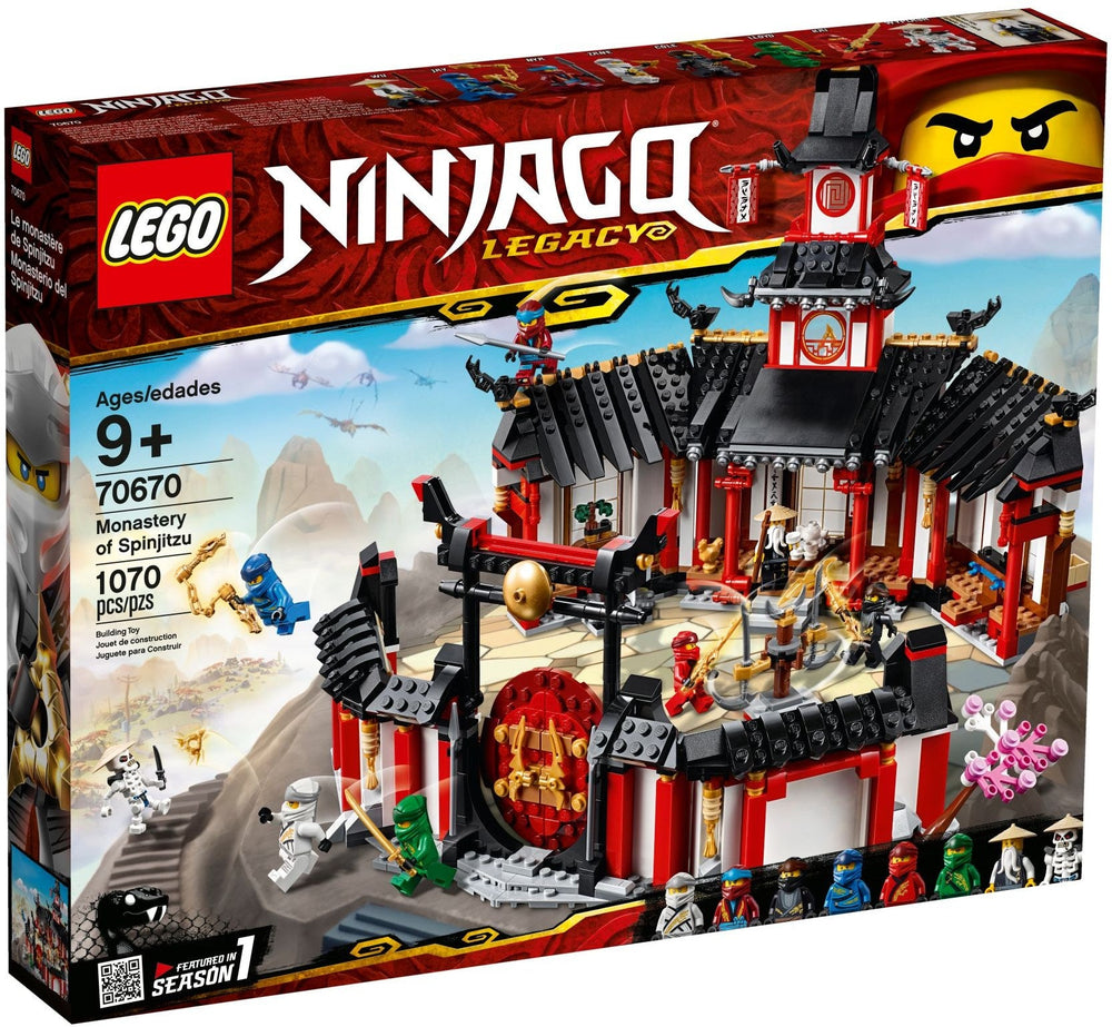 70670 LEGO Ninjago: Monastery of Spinjitzu (Retired) (New Sealed)