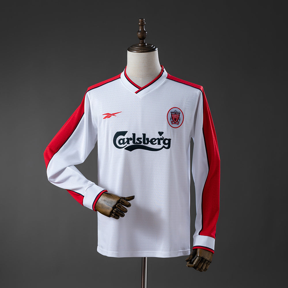 Liverpool Away Jersey 1998-99 Long Sleeves Retro Football