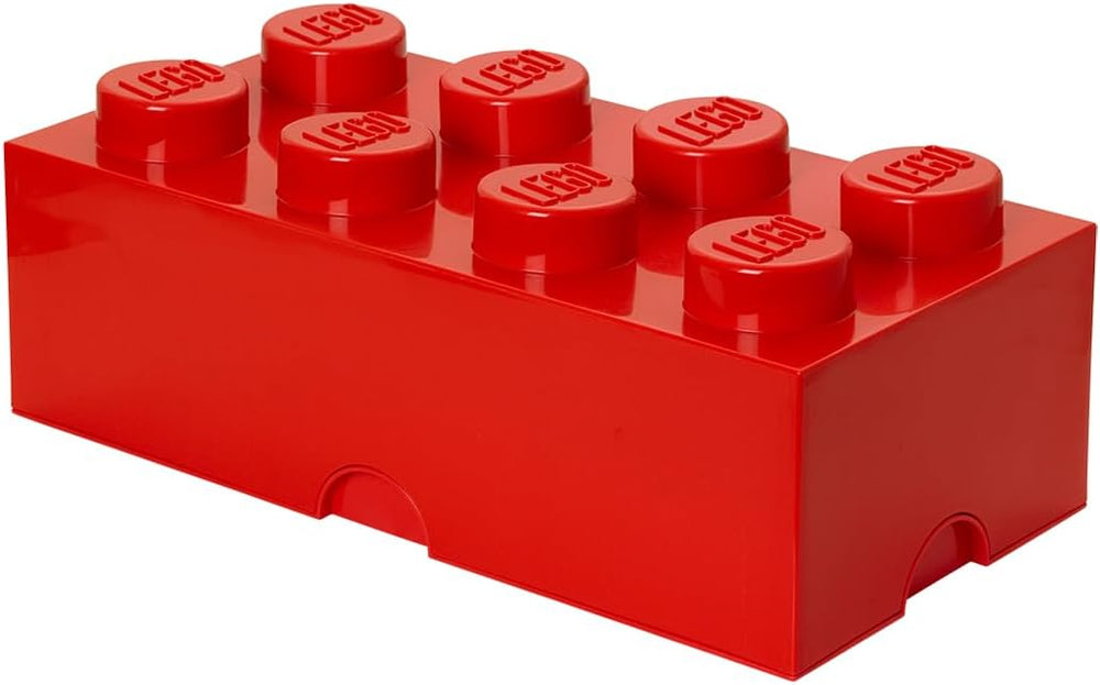 40040630 Brick 8 Knobs Large Stackable Storage Box Red