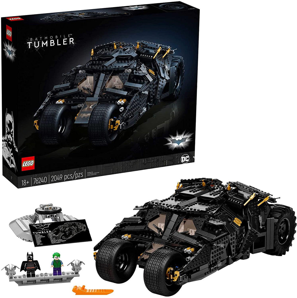 76240 Batmobile Tumbler (Certified Complete) (Retired) product image 1, provided for visual reference and product detail