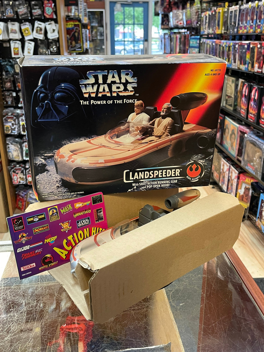 Shift Action Landspeeder (Vintage Star Wars, Power of the Force) **SEALED** product image 1, provided for visual reference