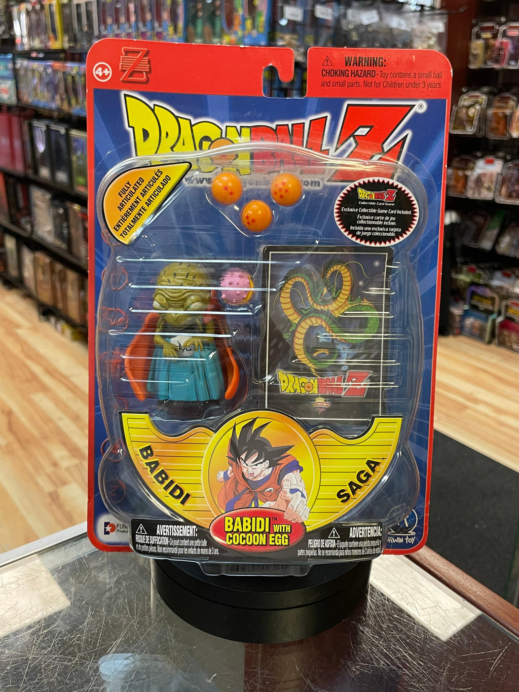 Babidi with Cocoon Egg (Vintage Dragon Ball Z, Irwin Toys) SEALED product image 1, provided for visual reference and product
