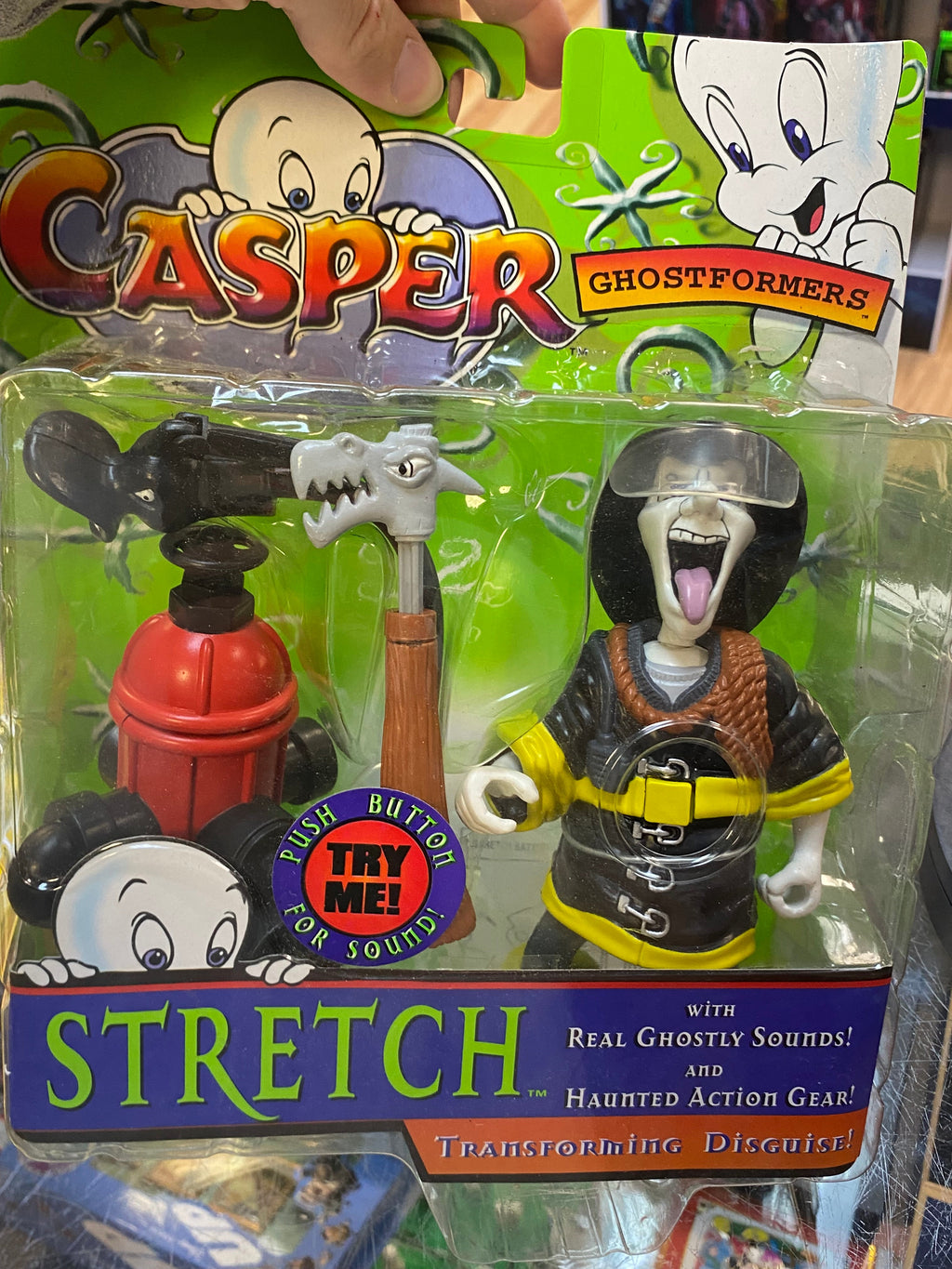 Stretch Transforming Disguise (Casper Ghostformers, Trendmasters) SEALED ￼ product image 4, provided for visual reference