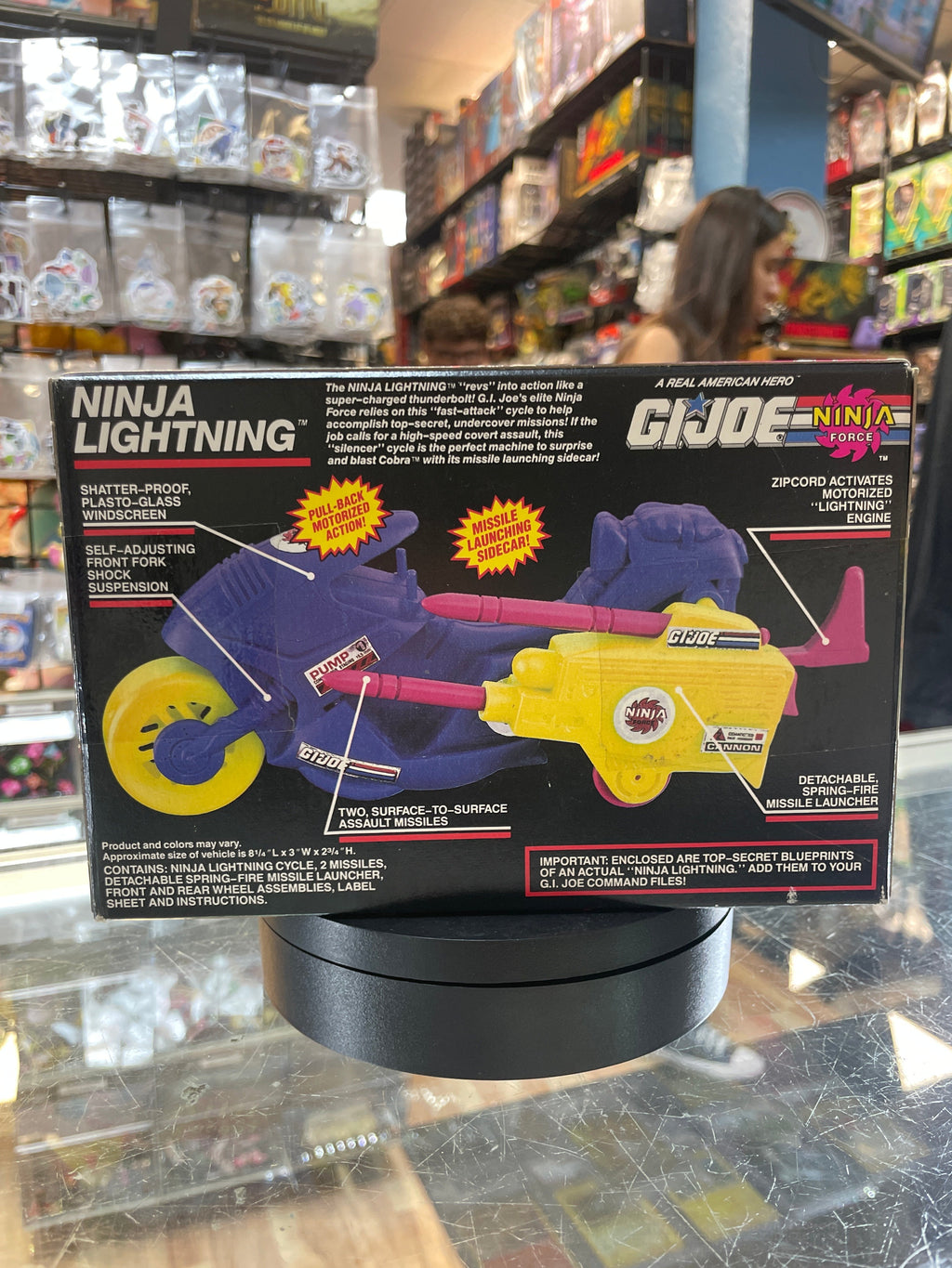 Ninja Lightning Ninja Force (Vintage GI Joe, Hasbro) Sealed product image 3, provided for visual reference and product