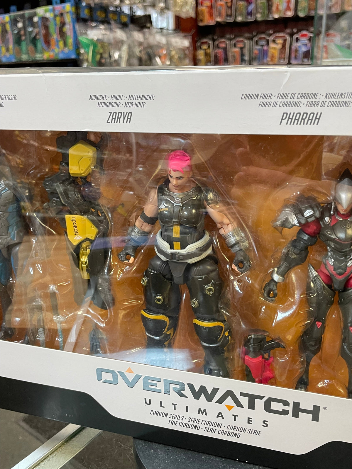 Carbon Series -Genji Zarya Pharah (Overwatch Ultimates, Hasbro) *SEALED* product image 4, provided for visual reference and