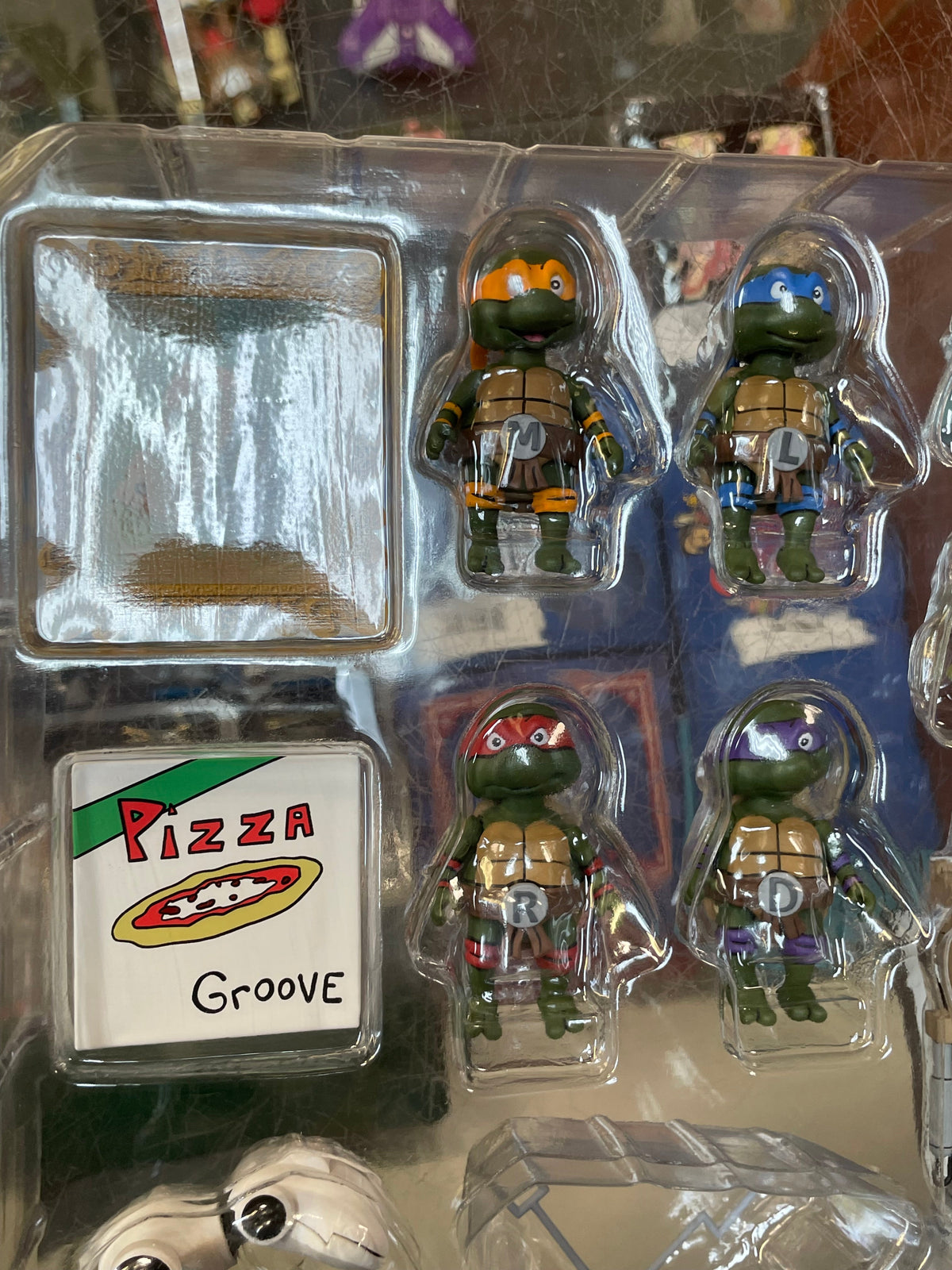 TMNT Baby Turtles Accessory Set (NECA, TMNT Teenage Ninja Turtles) OPEN/COMPLETE product image 4, provided for visual