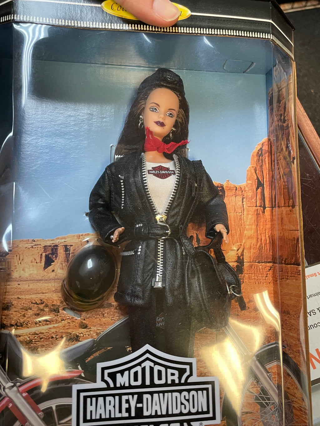Harley Davidson Brunette Hair BArbie #22256 (Vintage Barbie, Mattel) **SEALED** product image 8, provided for visual