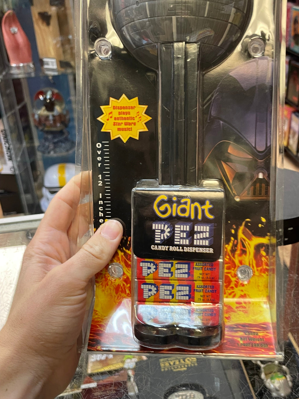 Giant Pez Death Star 12”(Star Wars, Candy Dispenser) OPEN BOX product image 4, provided for visual reference and product