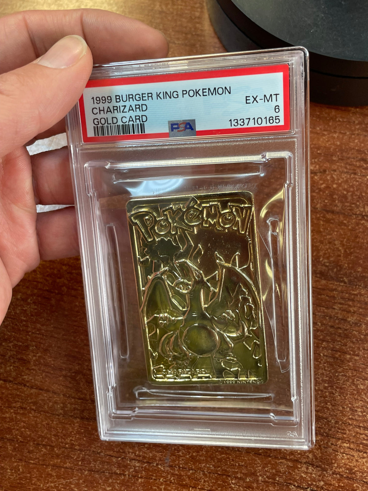 Charizard Burger King Gold Card 0165 (Pokemon, Wizard) **PSA 6** product image 7, provided for visual reference and product