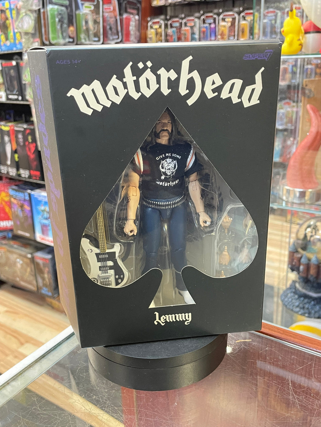 Lemmy (Motorhead, Super7 Ultimates) SEALED product image 3, provided for visual reference and product detail review