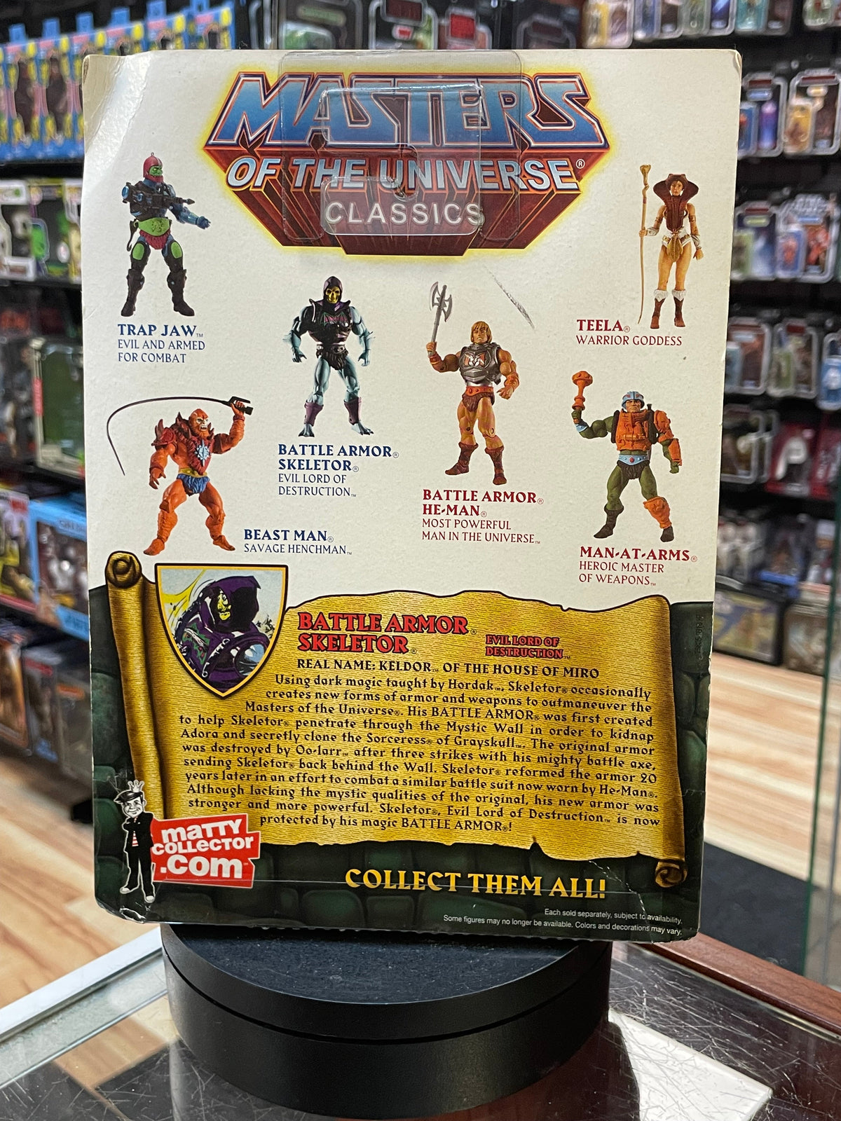 Battle Armor Skeletor (MOTU Classics, Mattel) **SEALED** product image 3, provided for visual reference and product detail