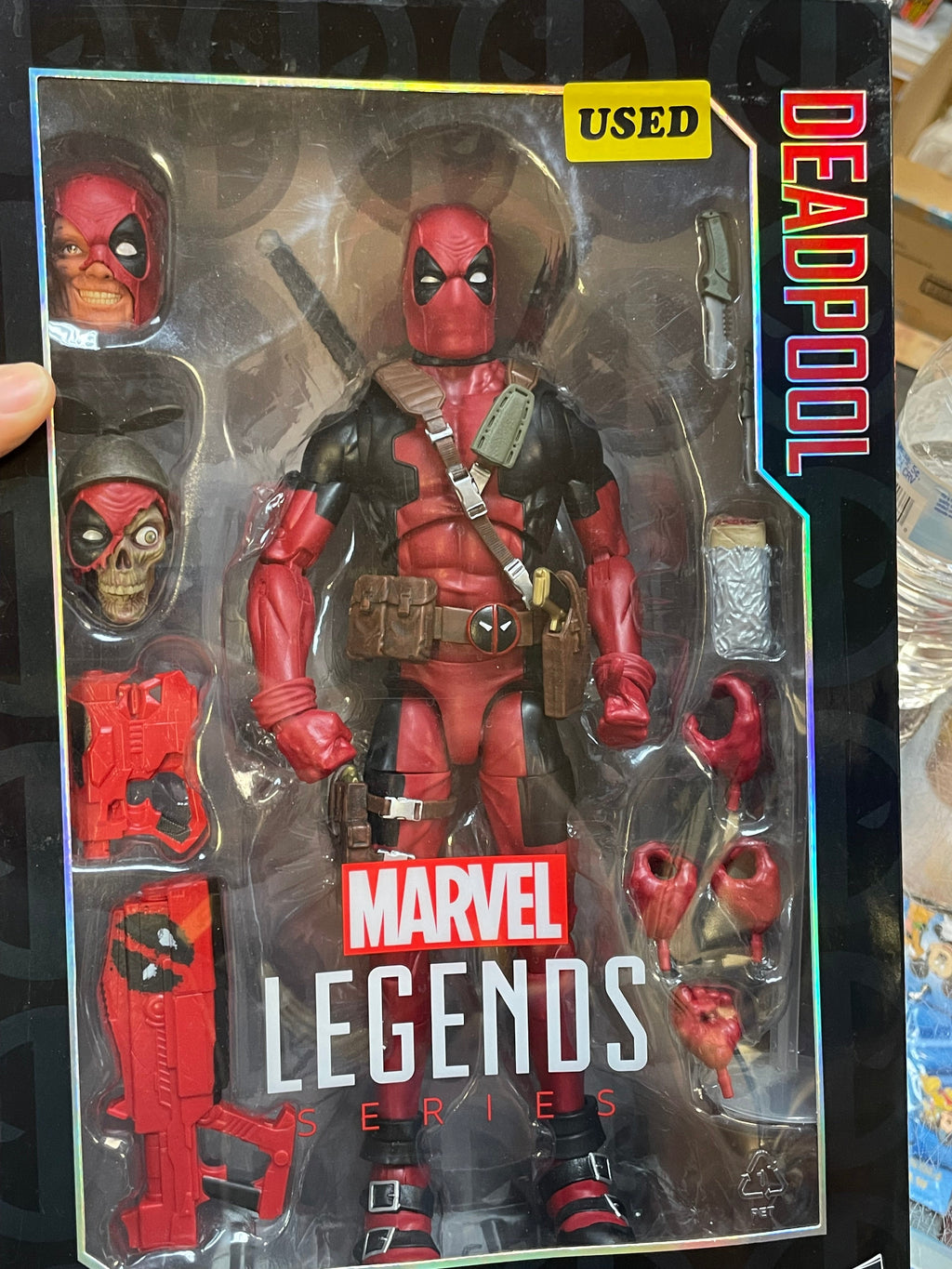 Red Suit Deadpool -Deluxe- (Marvel Legends, Hasbro) **Complete** product image 10, provided for visual reference and product