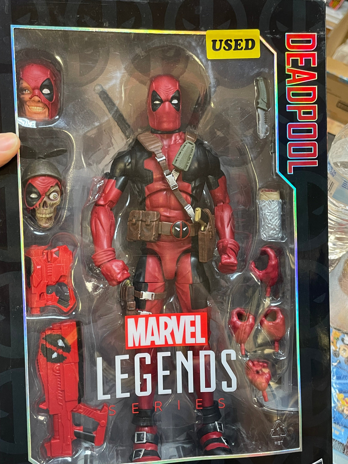 Red Suit Deadpool -Deluxe- (Marvel Legends, Hasbro) **Complete** product image 10, provided for visual reference and product