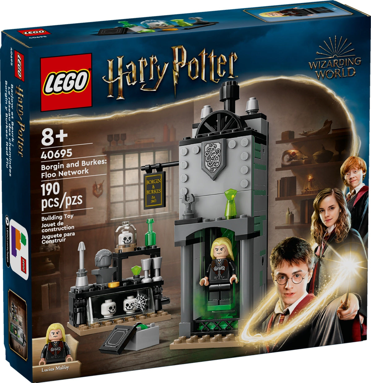 40695 Borgin and Burkes: Floo Network (Retired) (New Sealed) product image 1, provided for visual reference and product