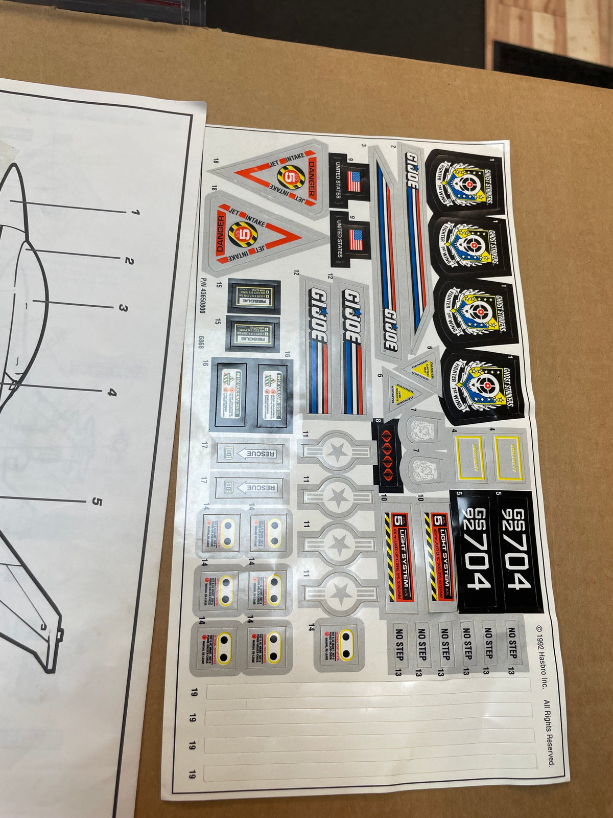Ghoststriker X-16 with Box (Vintage GI Joe, Hasbro) **COMPLETE** product image 42, provided for visual reference and product