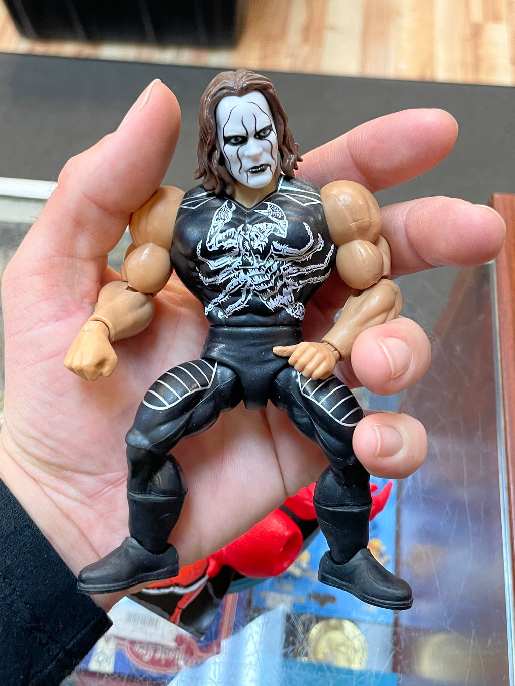 Sting as Clawful (WWE MOTU, Mattel) **COMPLETE** product image 6, provided for visual reference and product detail review