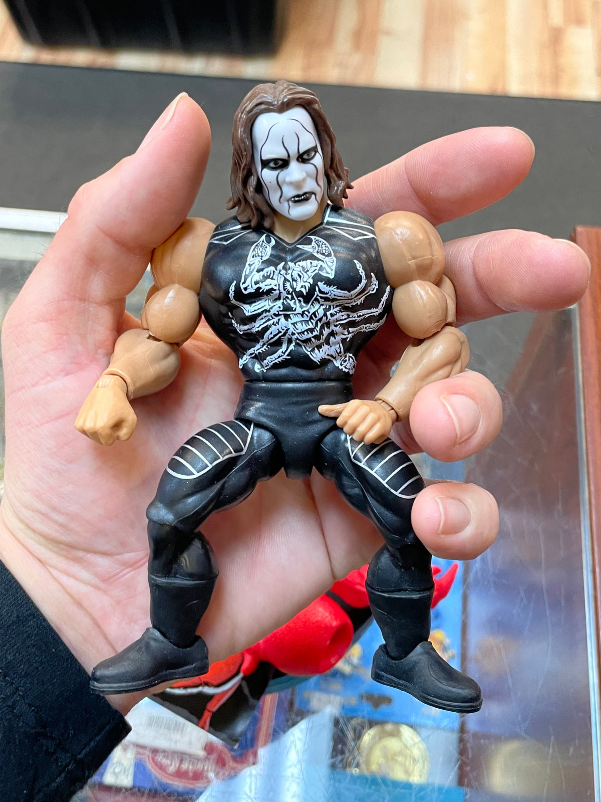 Sting as Clawful (WWE MOTU, Mattel) **COMPLETE** product image 6, provided for visual reference and product detail review