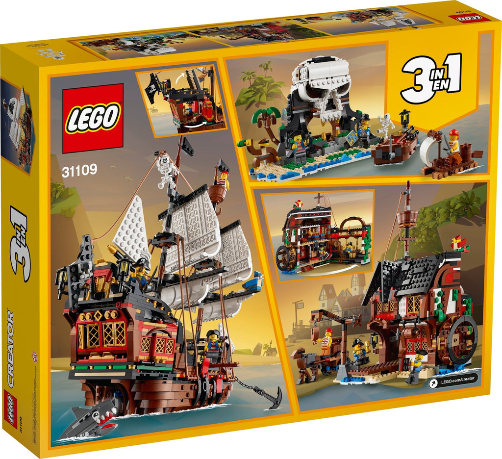 31109 LEGO Creator: 3 in 1 Pirate Ship (Certified Complete) product image 3, provided for visual reference and product
