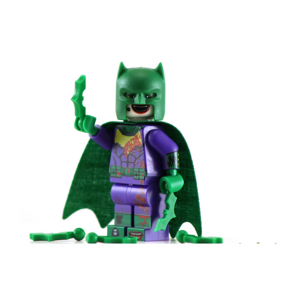 Jokerized Batman Custom Minifig Big Kid Brix product image 1, provided for visual reference and product detail review