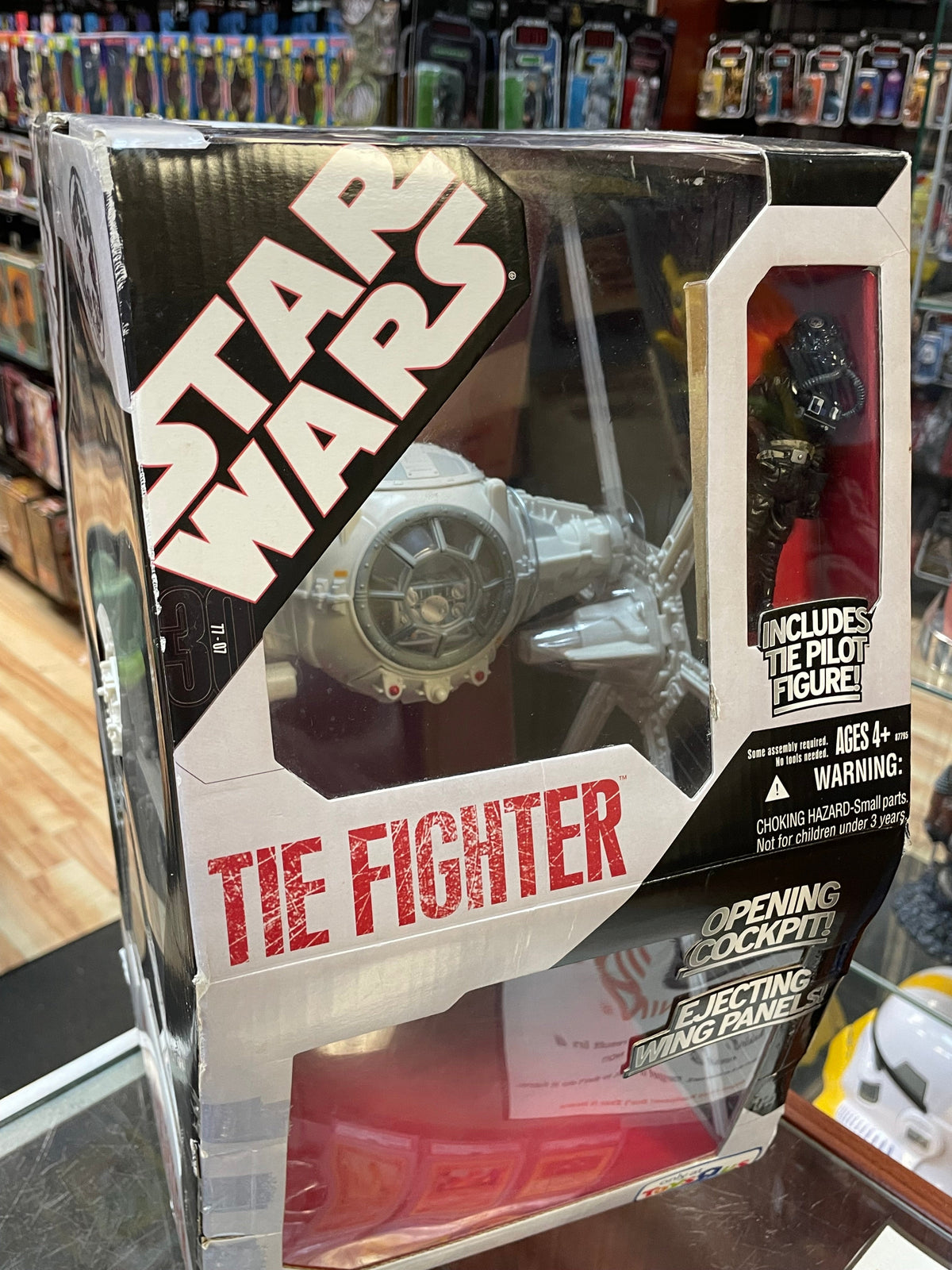 White Tie Fighter with Tie Pilot TRU Exclusive (Star Wars, Hasbro) **SEALED** product image 3, provided for visual reference