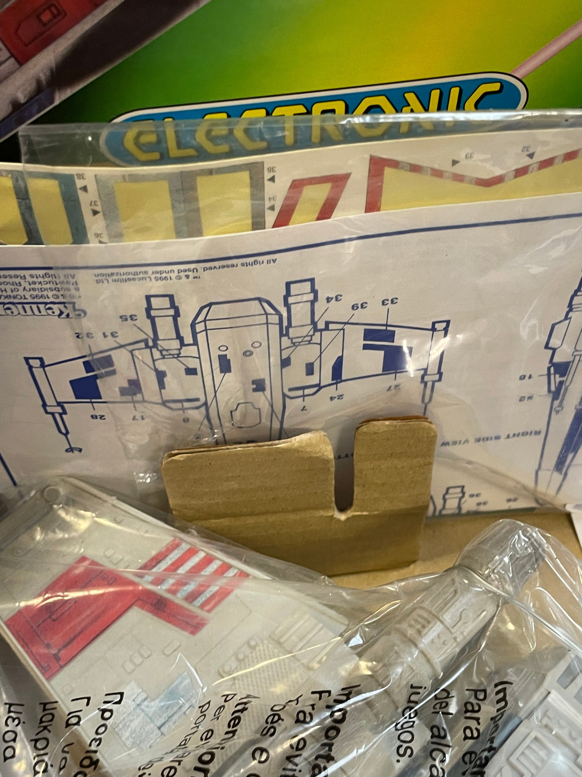 Electronic X- Wing Fighter (Vintage Star Wars POTF, Kenner) OPEN BOX product image 13, provided for visual reference and
