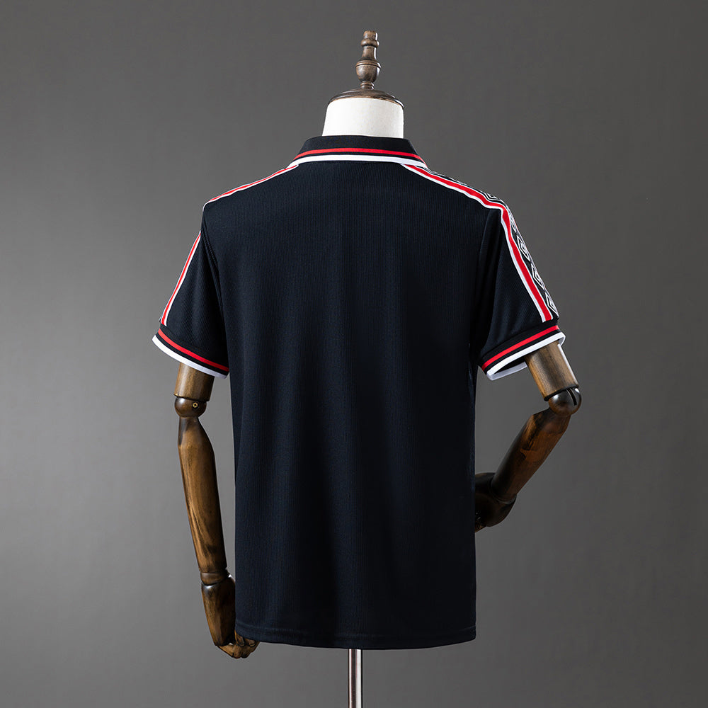 Manchester United Jersey 1998-99 Home Black Retro Football product image 2