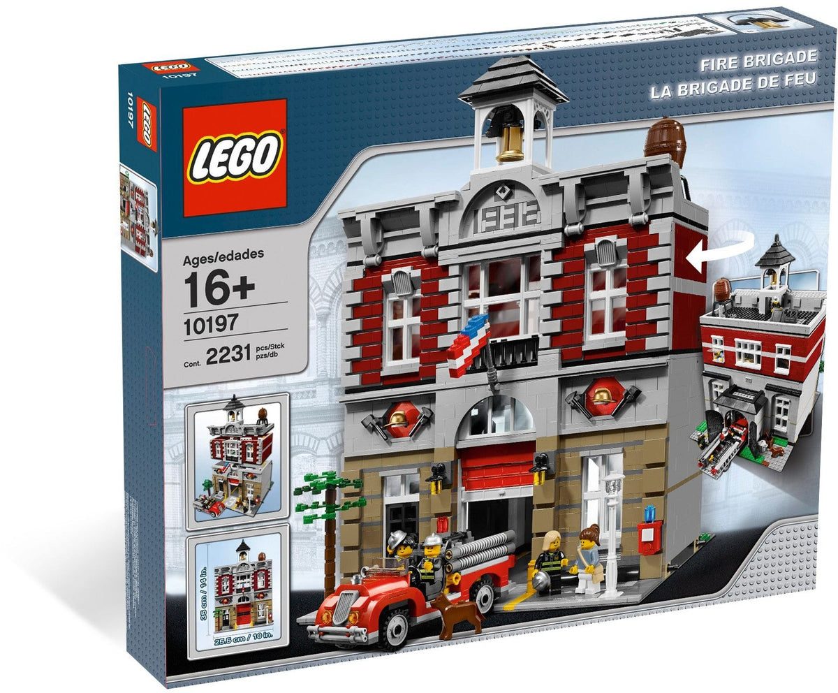 10197 LEGO Modular Fire Brigade (Retired) (New Sealed) product image 1, provided for visual reference and product detail