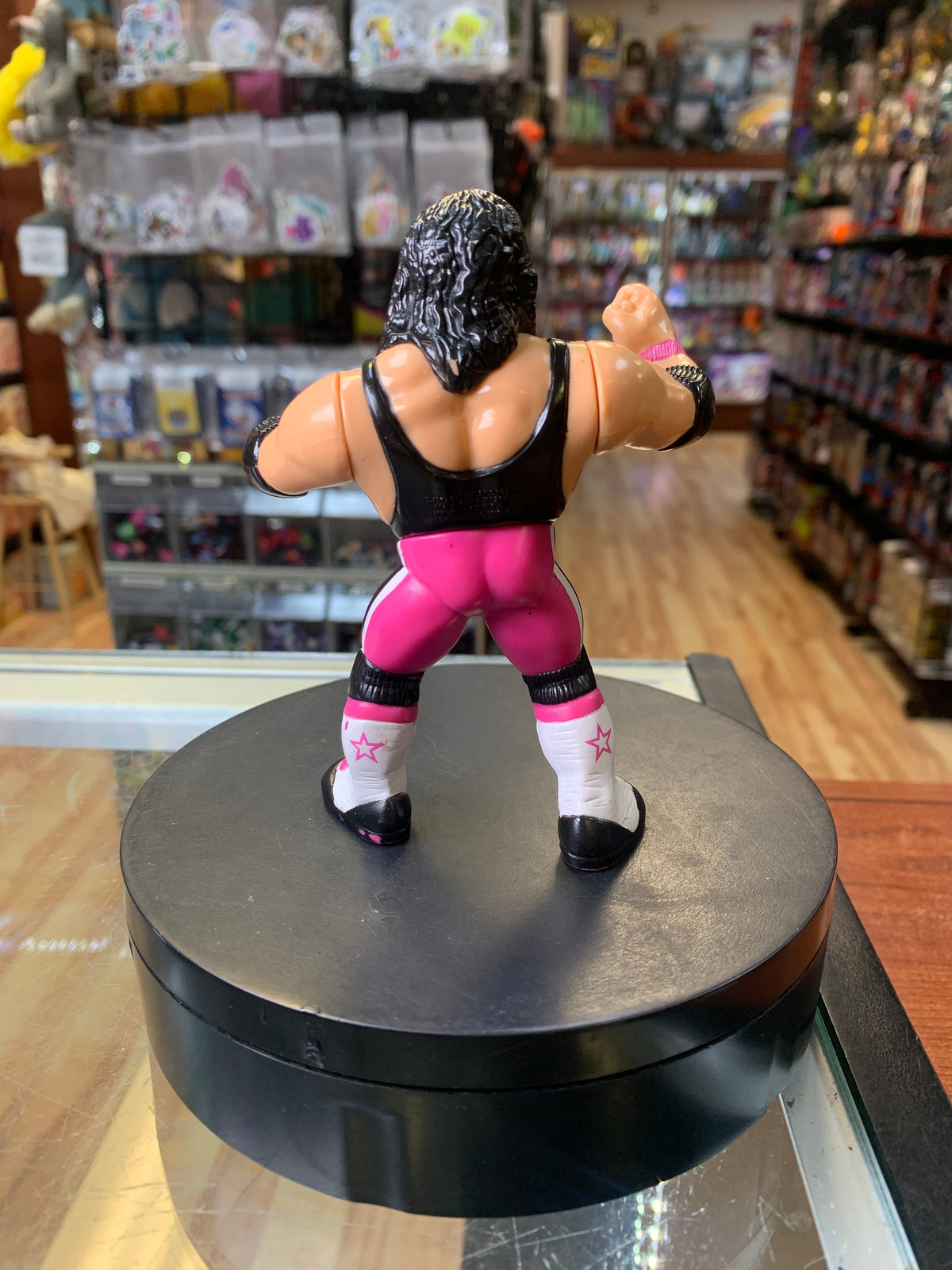 Brett Hart Pink 9052 (Vintage WWF WWE, Hasbro) product image 3, provided for visual reference and product detail review