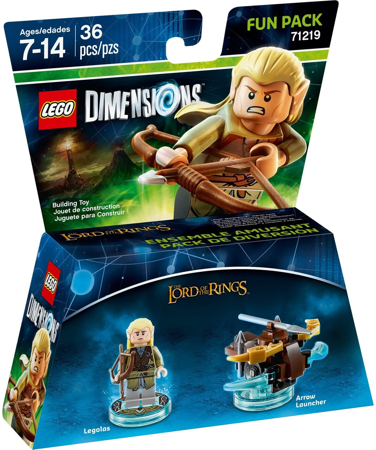 71219 LEGO Dimensions: Legolas Fun Pack (Retired) (New Sealed) product image 1, provided for visual reference and product