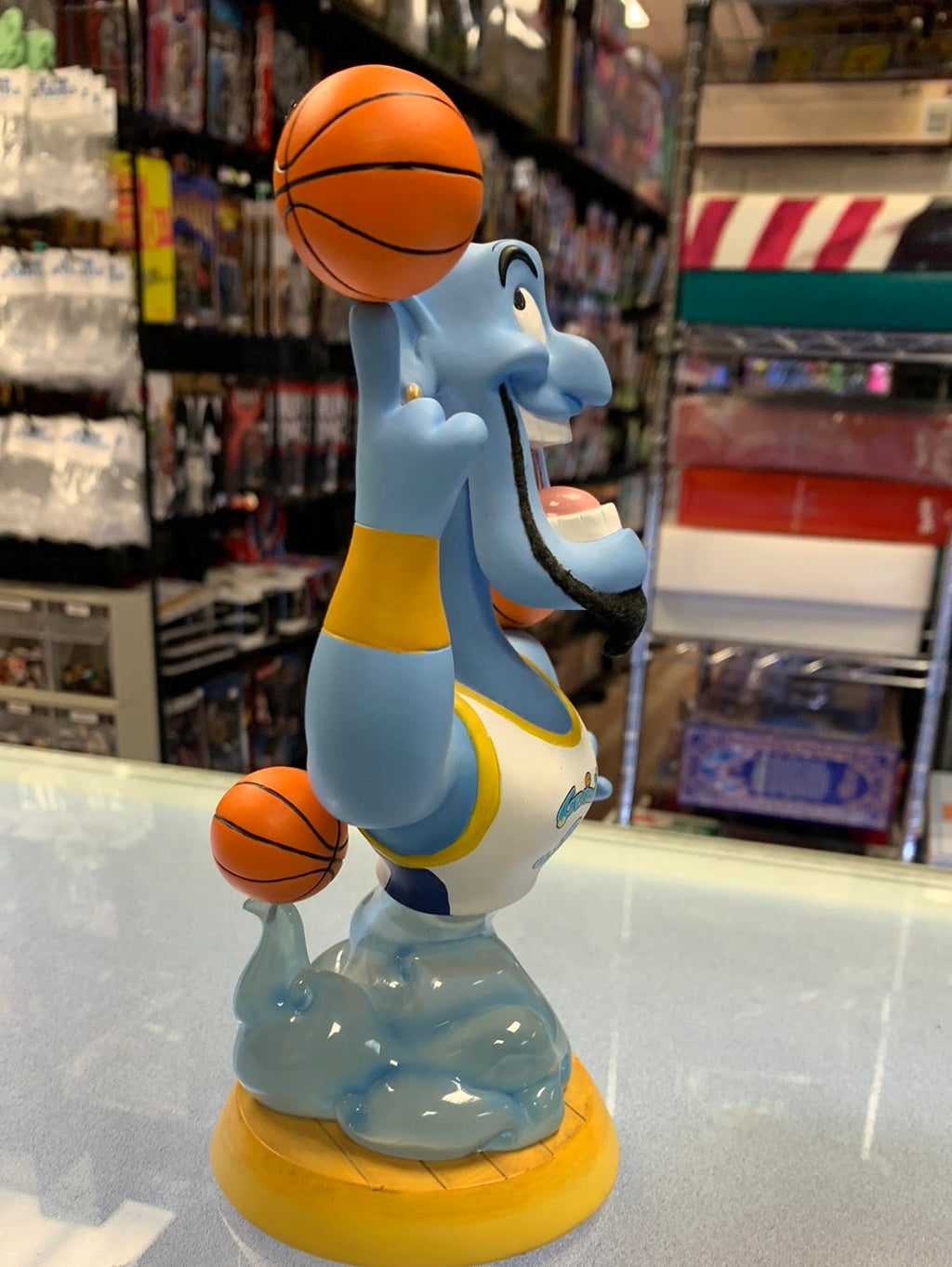 Genie Bobble Head w Spinning Basketballs (Aladdin, Disney) AS IS product image 6, provided for visual reference and product