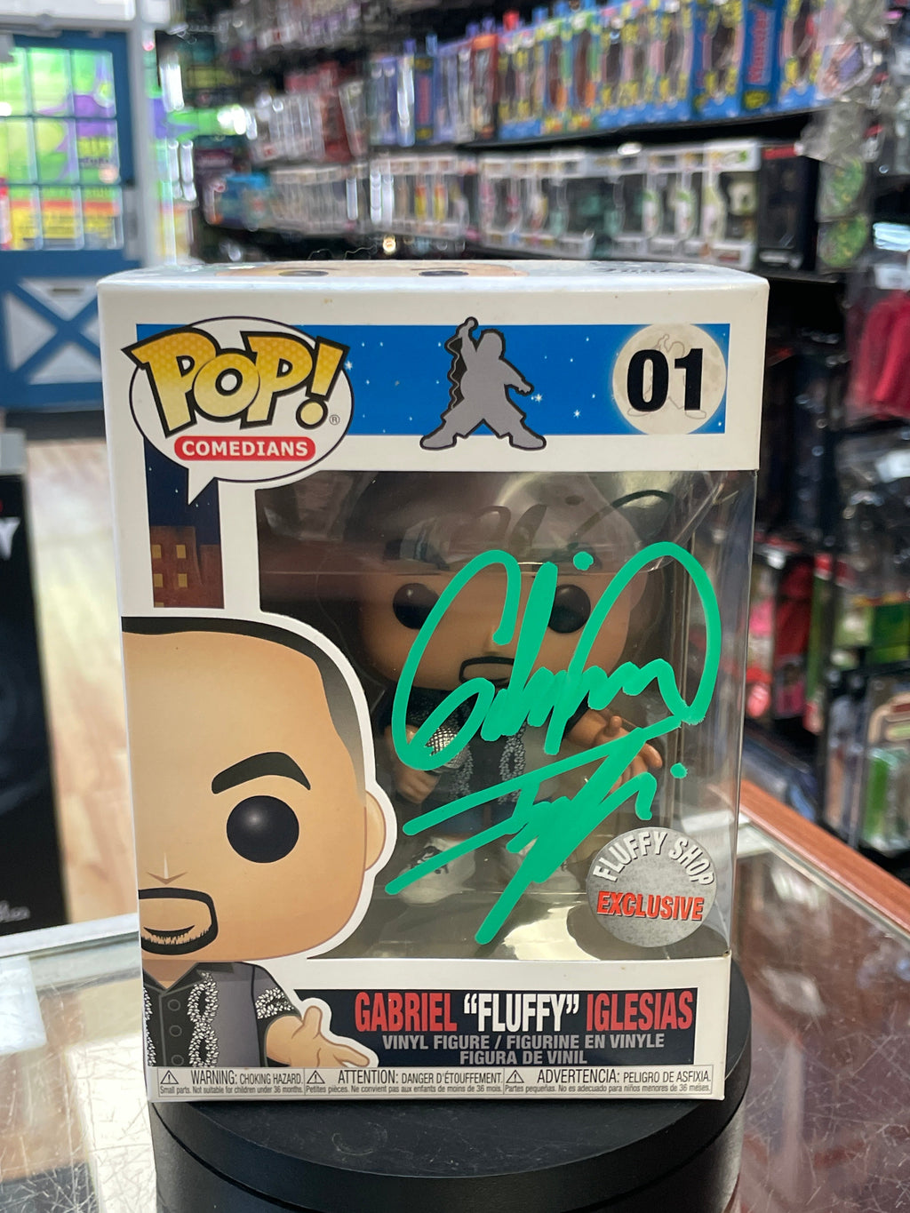 Gabriel "Fluffy" Iglesias Signed (Funko Pop, Comedians) **Fluffy Shop Exclusive** product image 1, provided for visual
