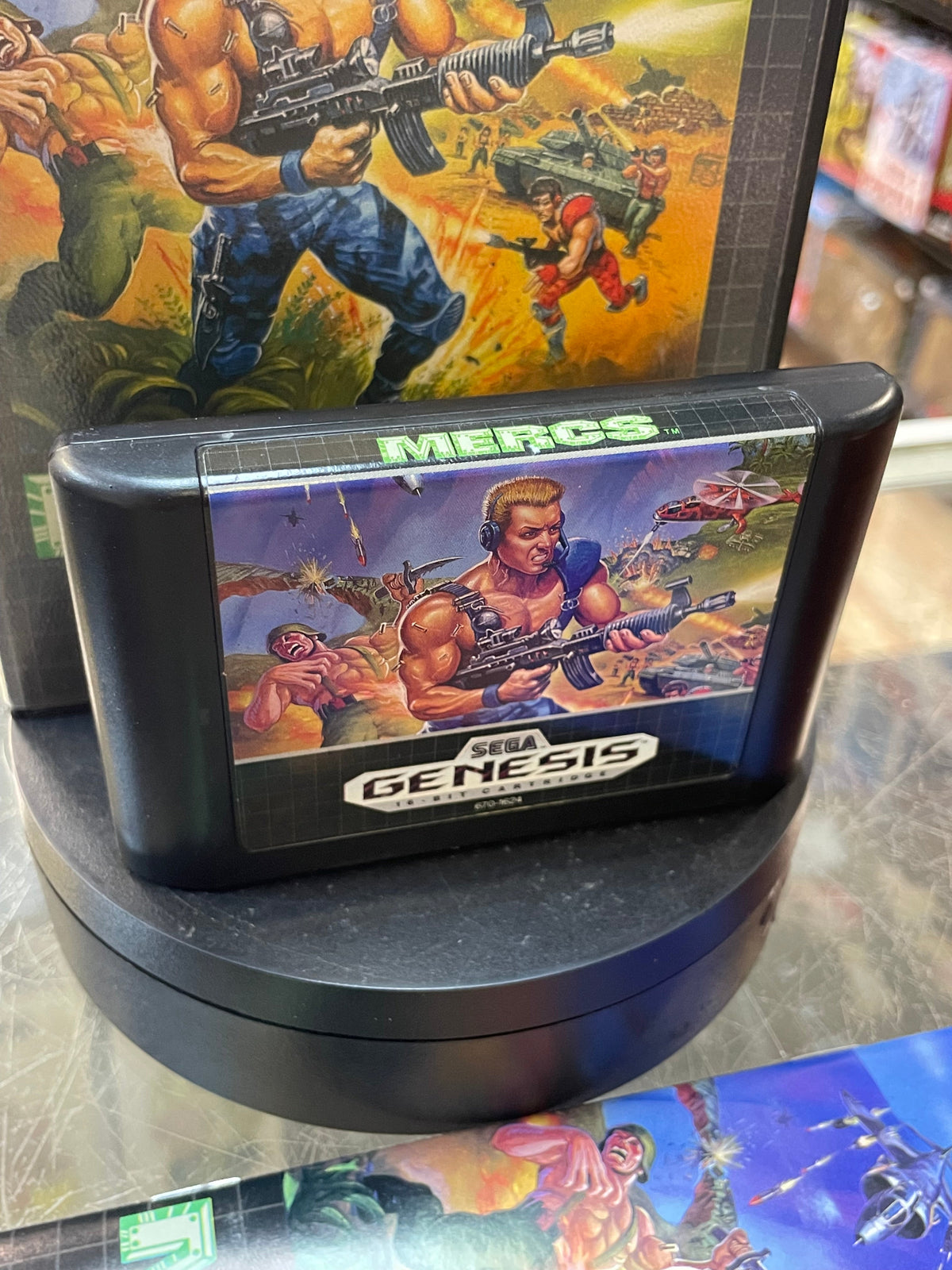 Mercs (Sega Genesis, Vintage Video Games) COMPLETE product image 4, provided for visual reference and product detail review
