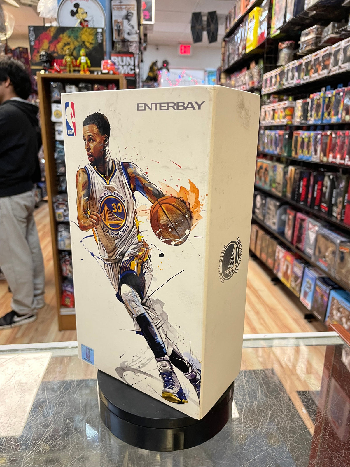 Stephen Curry Golden State Warriors 1/9 Scale (NBA Motion Masterpiece, Enterbay) **COMPLETE** product image 11, provided for