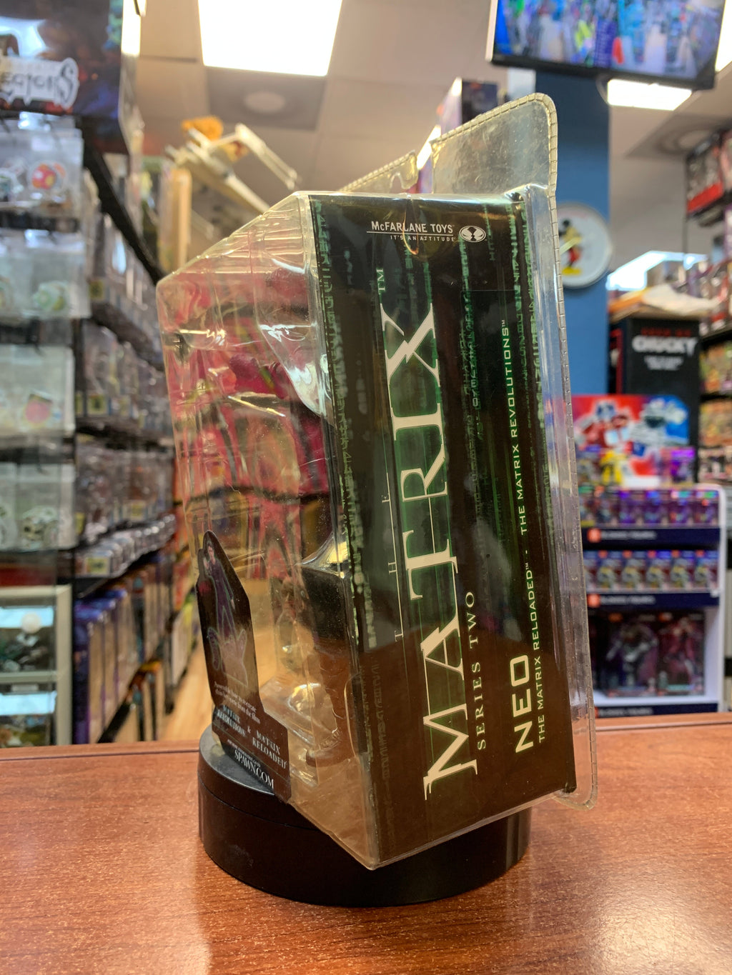 Reloaded Neo (Matrix, McFarlane) SEALED product image 4, provided for visual reference and product detail review