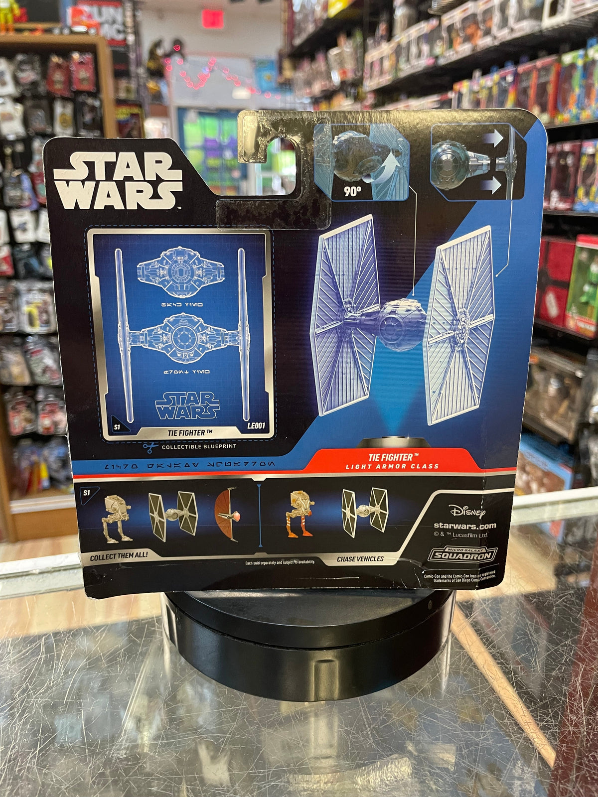 Tie Fighter LE001 -SDCC Exclusive 1/500- (Star Wars Micro Galaxy Squadron, Jazwares) **OPEN** product image 3, provided for